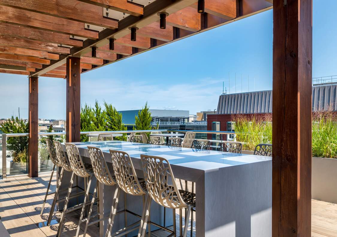 750 17th Street Rooftop with Washington Monument view